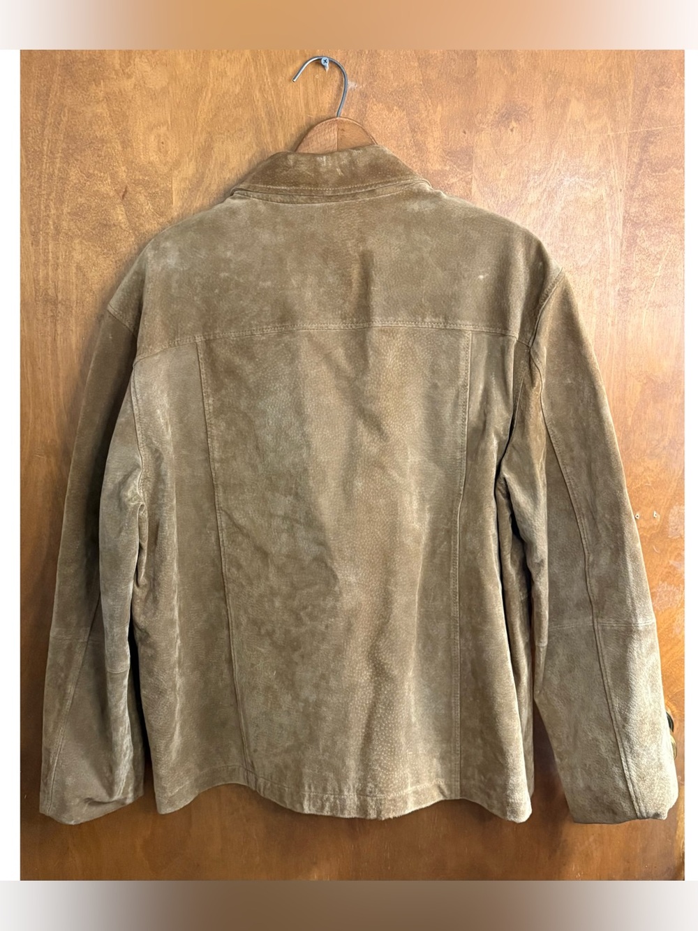 Vintage Tan Brown Suede Leather Zip Up Jacket XL Country Western Rodeo Festival - Picture 2 of 14
